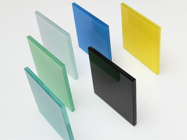 Extra Clear Tempered Over Laminated Glass 6.38mm Dengan Film PVB Berwarna Tanpa Warna