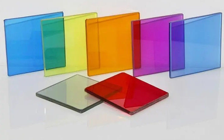 12mm Tinted Tempered Glass Berwarna dengan Biru / Kuning / Biru / Hijau dll.