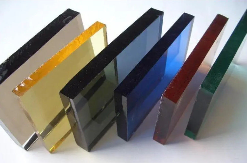 12mm Tinted Tempered Glass Berwarna dengan Biru / Kuning / Biru / Hijau dll.
