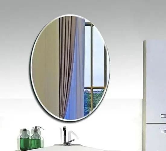 Cermin Kaca Dekorasi Kamar Mandi Keamanan Jelas Terapung Ntique Cermin