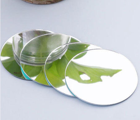 Perak AluminiumMerahan Dekoratif Kaca Kamar Mandi Float Beveled Antique Sheet Mirror