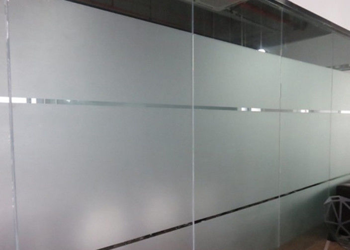 Kaca bercetak asam yang disesuaikan Jendela Keamanan Kaca Frosted Ultra Clear Anti Fog Mirror