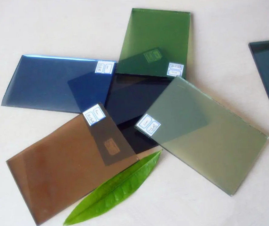Konstruksi Kaca Float Reflektif Dengan Warna Biru/Hijau/Perunggu/Kuning
