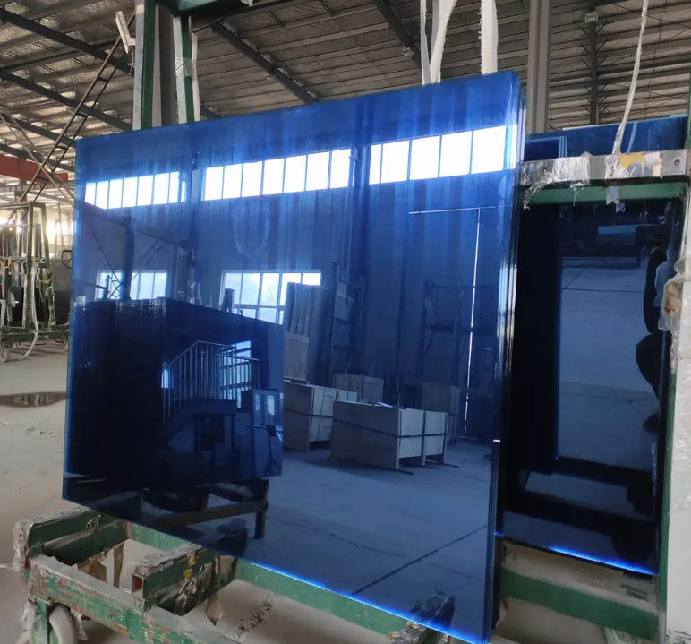 Konstruksi Kaca Float Reflektif Dengan Warna Biru/Hijau/Perunggu/Kuning