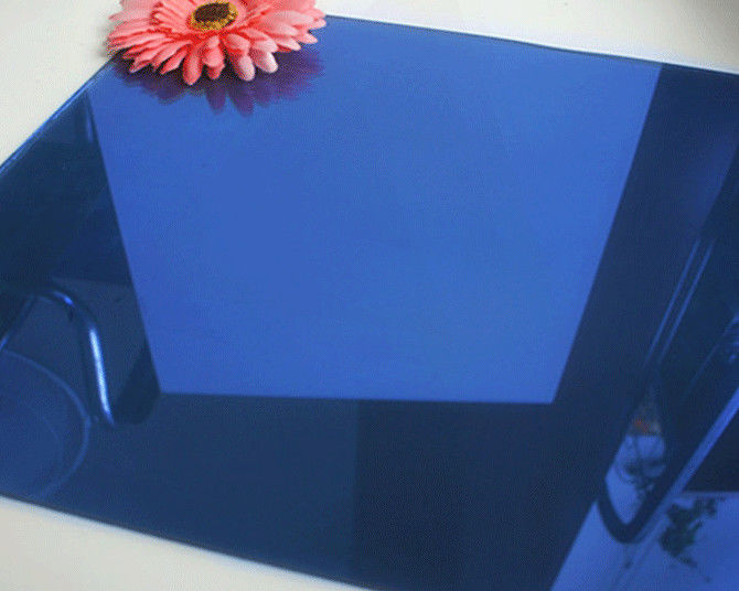 Kaca Float Reflektif Berwarna dengan Biru Hitam, Hijau Hitam, Hijau Prancis, Hijau Cerah