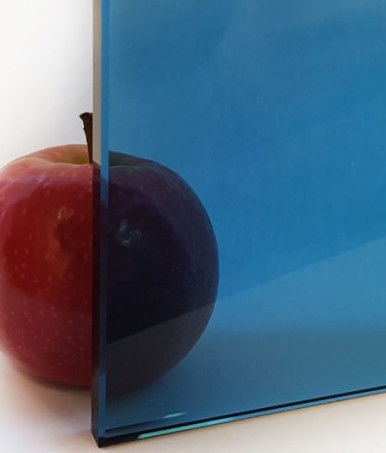 Polished Edge Finish Warna Tinted Float Glass Tahan UV