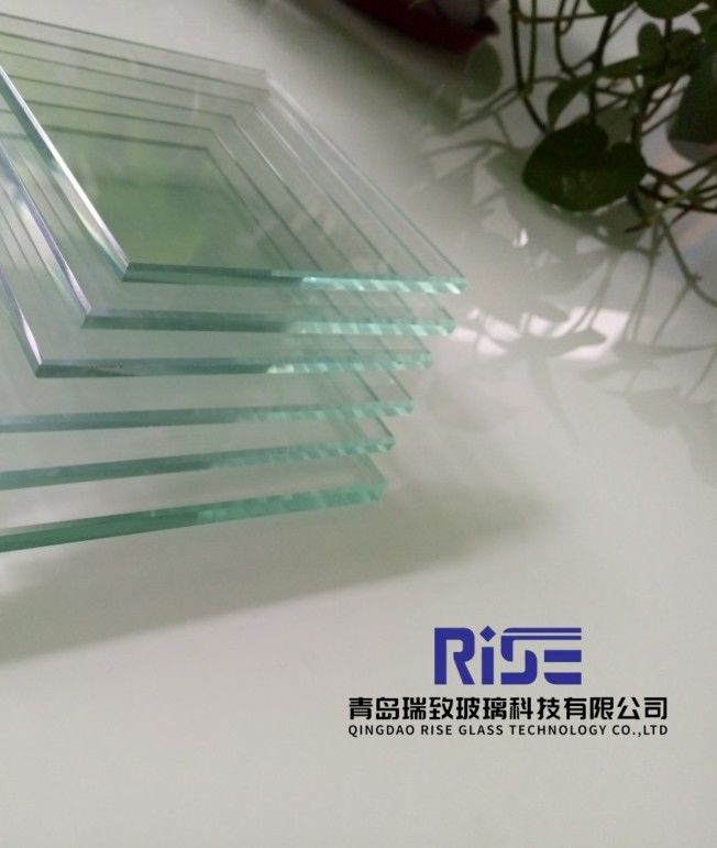 Kaca Keamanan Laminasi Tempered 6.38-12.38mm dengan permukaan mengikis asam beku