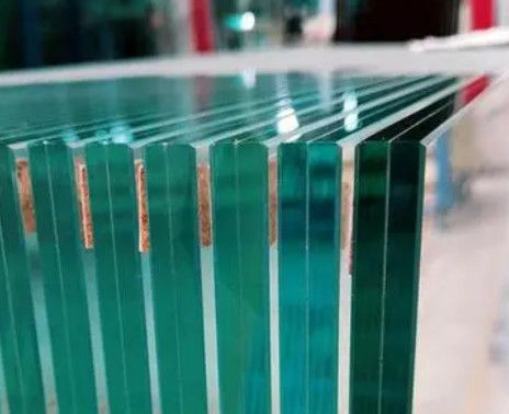 6.38/8.38/10.38/12.38 mm Tepi yang dipoles dengan kaca laminasi yang dipoles atau berwarna atau berwarna