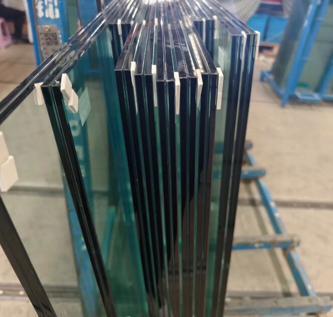 4.38-40.28mm Kaca Tempered Laminated Bening yang Diperkuat PVB/SGP, Kaca Tempered Buram, Kaca Tempered Etsa Asam, Kaca Insulasi, Kaca Laminated untuk Dinding Pagar, Railing, Guardrail